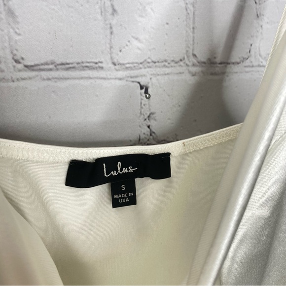 Lulu’s Forever Your Girl White Satin Bodycon Dress - Picture 9 of 9